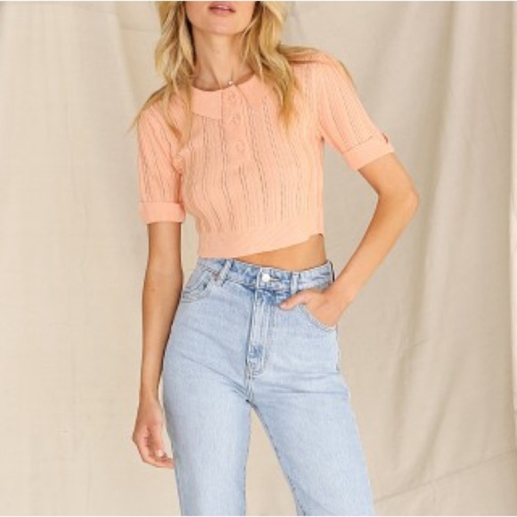 For Love & Lemons Phoebe Knit Polo - Picture 9 of 11